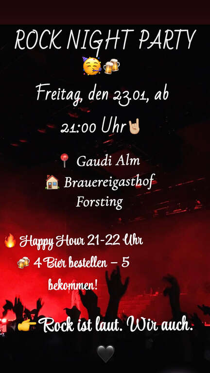 Rock-Night-Party-Brauereigasthof-Forsting-Gaudi-Alm-2026-01-23