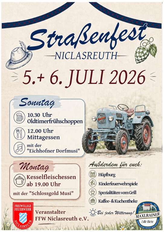 Strassenfest-Niclasreuth-Dorfstrasse-85617-Niclasreuth-FFW-Niclasreuth-eV-2026-07-05 Strassenfest-Niclasreuth-Dorfstrasse-85617-Niclasreuth-FFW-Niclasreuth-eV-2026-07-05