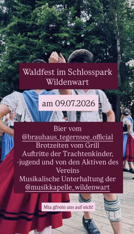 Waldfest-Schlosspark-Wildenwart-GTEV-Wildenwart-2026-07-09 Waldfest-Schlosspark-Wildenwart-GTEV-Wildenwart-2026-07-09