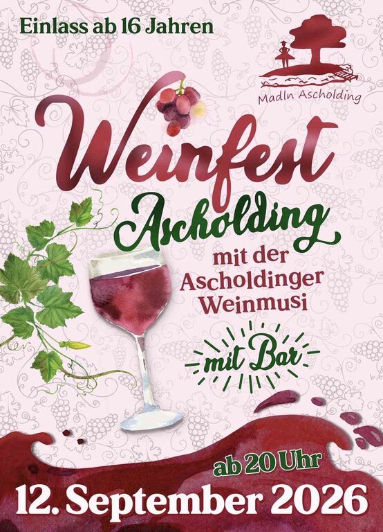 Weinfest-Ascholding-Ascholding-Madlverein-Ascholding-eV-2026-09-12 Weinfest-Ascholding-Ascholding-Madlverein-Ascholding-eV-2026-09-12