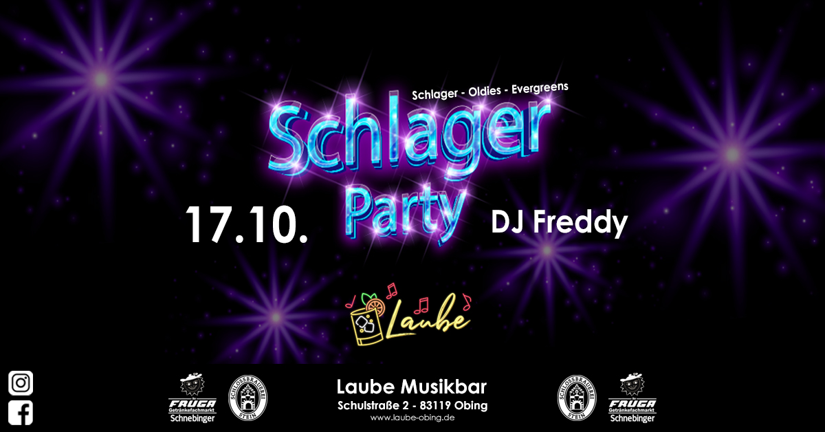 Schlager-Oldie-Party-Schulstrasse-2-83119-Obing-Laube-Musikbar-Obing-2026-10-17
