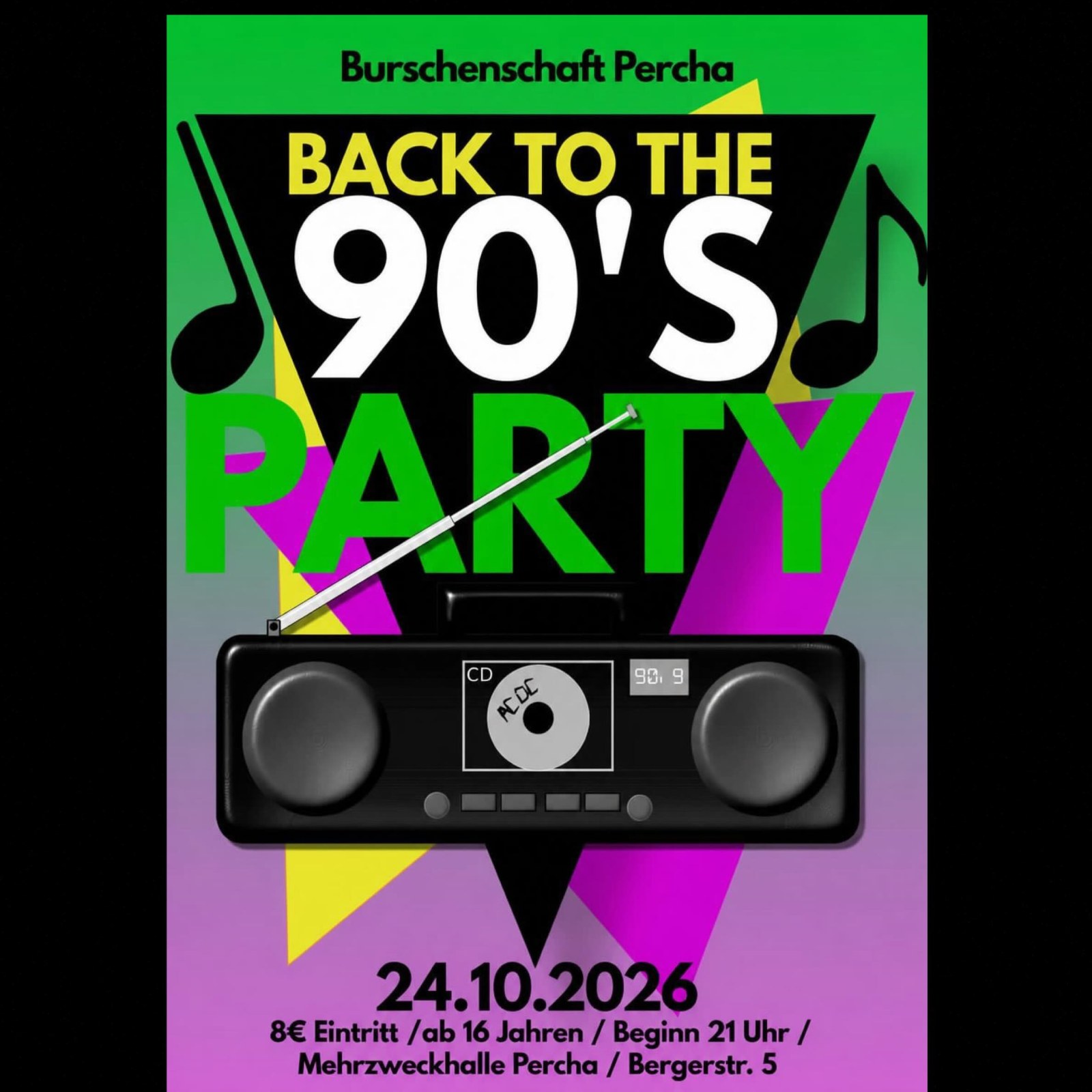 Back-to-the-90s-Party-Percha-Burschschaft-Percha-2026-10-24