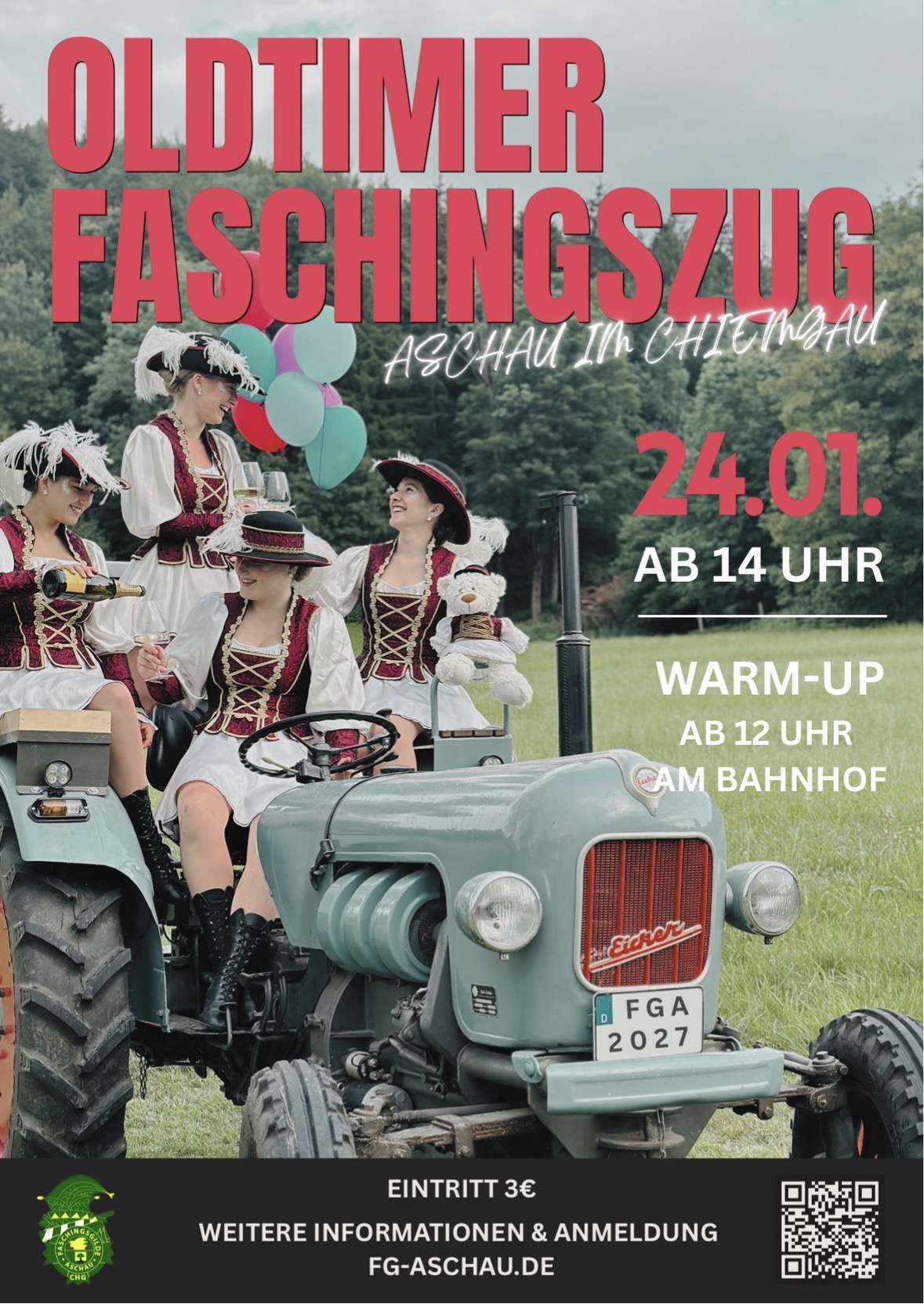 Oldtimer-Faschingzug-mit-Fussgruppen-Aschau-im-Chiemgau-Warm-Up-Party-ab-12-Uhr-am-Bahnhof-2027-01-24